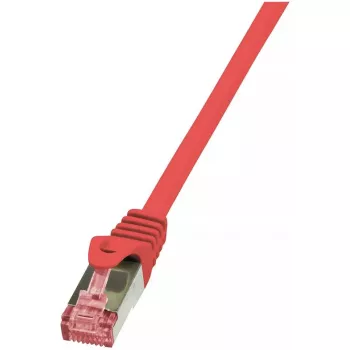 Verkkokaapeli LogiLink Cat.6 S/FTP RJ-45 0.5m punainen
