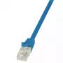 Verkkokaapeli LogiLink 0,5m RJ45 Cat6 sininen