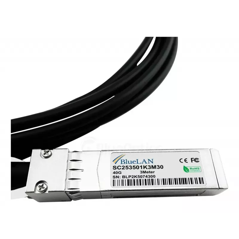 Verkkokaapeli BlueOptics 721064-B21-BL QSFP 4xSFP+ InfiniBand 3m musta