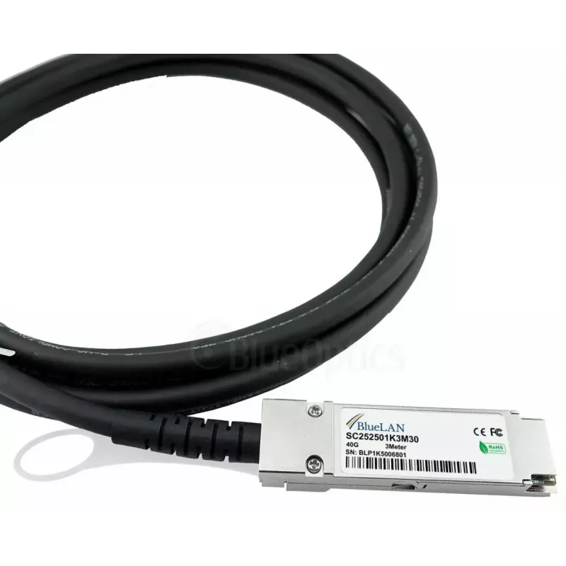 InfiniBand-/kuituoptinen kaapeli BlueOptics X66100-1-BL 1 m QSFP