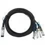 Verkkokaapeli BlueOptics 100G2X25GPD2M-LEG-BL QSFP 4xSFP28 InfiniBand 2 m musta