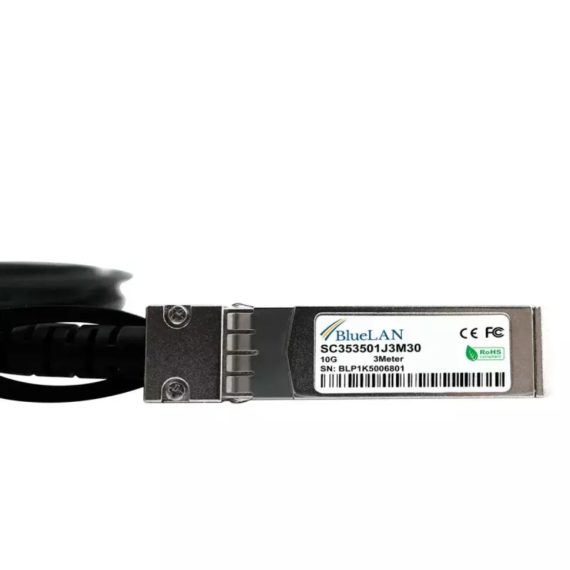 BlueOptics FN-CABLE-SFP+1-BL 10GBASE-CR SFP+ - SFP+ DAC-kaapeli, 1 m
