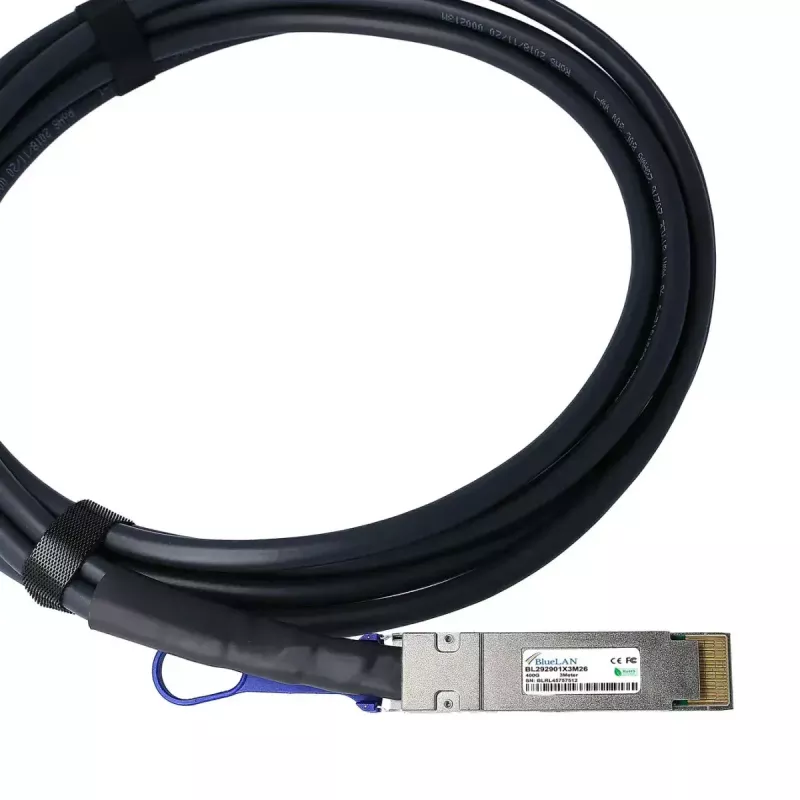 DAC-kaapeli BlueOptics PAN-QSFPDD-DAC-1M-BL QSFP-DD InfiniBand 1 m musta