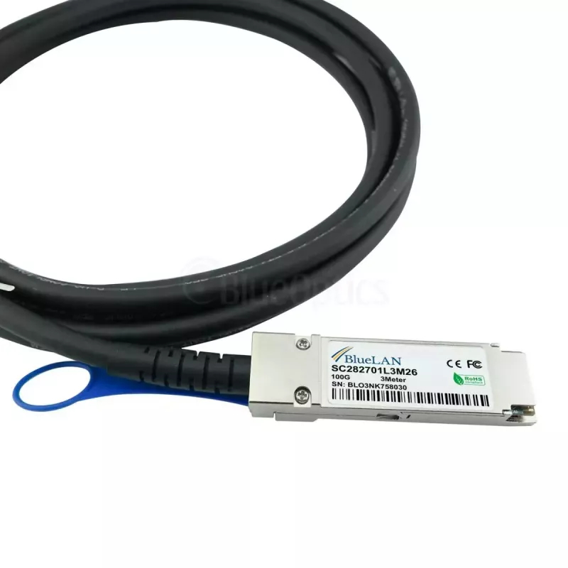 Verkkokaapeli BlueOptics 470-ABQF-BL QSFP28 4xSFP28 InfiniBand 2 m musta