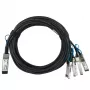 Verkkokaapeli BlueOptics 470-ABQF-BL QSFP28 4xSFP28 InfiniBand 2 m musta