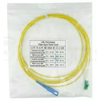 Kuitukaapeli BlueOptics SFP2122BU5MX LC SC OS2 5 m keltainen