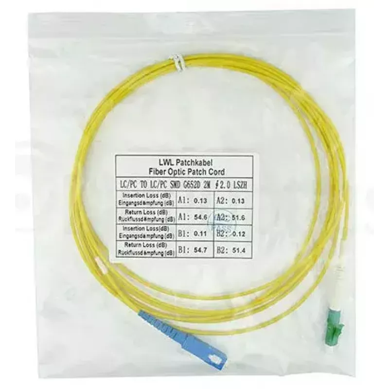 Kuitukaapeli BlueOptics SFP2122BU5MX LC SC OS2 5 m keltainen