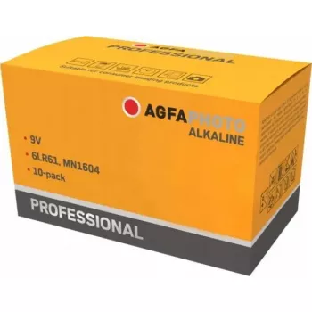 9V alkaliparisto AGFA Professional — 10 kpl:n pakkaus
