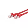 Verkkokaapeli BTR NETCOM Cat6A 0,5 m punainen