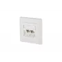RJ-45-verkkopistorasia BTR NETCOM 130B12D21002-E valkoinen