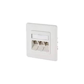 Seinäpistorasia RJ-45 BTR NETCOM 130B12D31002-E valkoinen