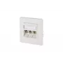 Seinäpistorasia RJ-45 BTR NETCOM 130B12D31002-E valkoinen