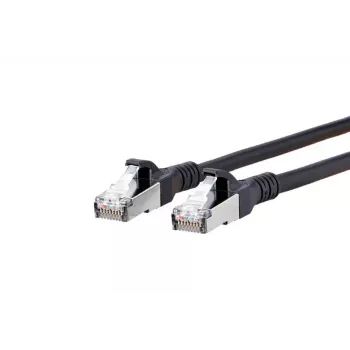 Verkkokaapeli METZ CONNECT Cat6A 5m musta