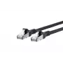 Verkkokaapeli METZ CONNECT Cat6A 5m musta