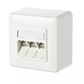 RJ-45-pistorasia METZ CONNECT 130B11D30002-E valkoinen
