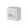 Pistorasia 2 x RJ-45 METZ CONNECT 130B10D20002-E valkoinen