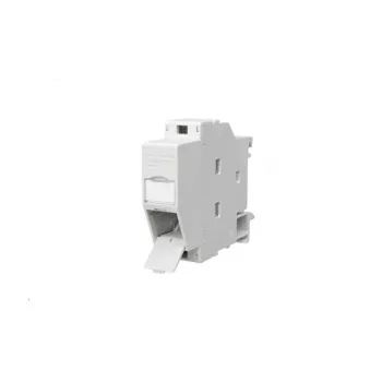 METZ CONNECT 1309428103-E Keystone REGplus IP20 DIN-kiskolähtö, vaaleanharmaa, varustamaton
