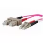 Kuitukaapeli METZ CONNECT 151S1EOJO10E 2x SC 2x LC OM4 1 m pinkki