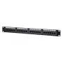 Patch-paneeli MetzConnect 130A08-AP29-E 24-porttia RJ-45 Cat5e 1U musta