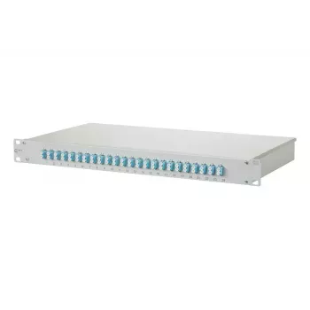 METZ CONNECT 1502557724-E LC-kuitukytkentäpaneeli 1U, harmaa, telineasennus