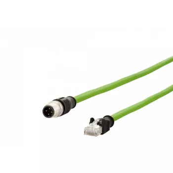 Verkkokaapeli METZ CONNECT 142M4D15100 RJ-45 M12 Cat5e 10 m vihreä