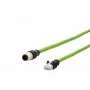 Verkkokaapeli METZ CONNECT 142M4D15100 RJ-45 M12 Cat5e 10 m vihreä