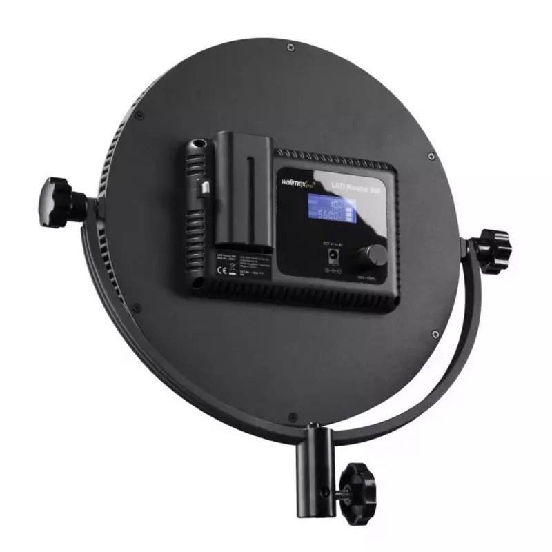 Walimex Pro LED Round 300 60 W LED-valaisin 60 lampulla musta