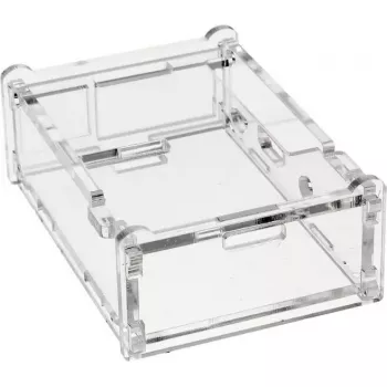Akryylikotelo Raspberry Pi B+:lle RB-Case+01 läpinäkyvä — suojakotelo Raspberry Pi B+:lle