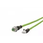 Verkkokaapeli METZ CONNECT 142M2X25020 2 m Cat6a vihreä RJ-45 M12