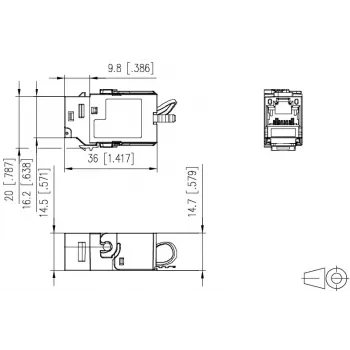 Johdinliitin METZ CONNECT 130B21-Z