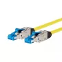 Verkkokaapeli METZ CONNECT 13084H1077-E 1 m Cat8.1 S/FTP keltainen