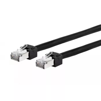 Verkkokaapeli Metz Connect 13084FA000-E 10 m Cat5e S/UTP musta