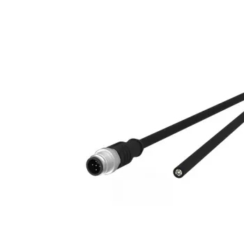 Anturi-/toimilaitekaapeli METZ CONNECT 142MDA10020 M12 pistoke standardi 2 m musta