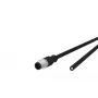Anturi-/toimilaitekaapeli METZ CONNECT 142MDA10050 M12 pistoke 5 m musta