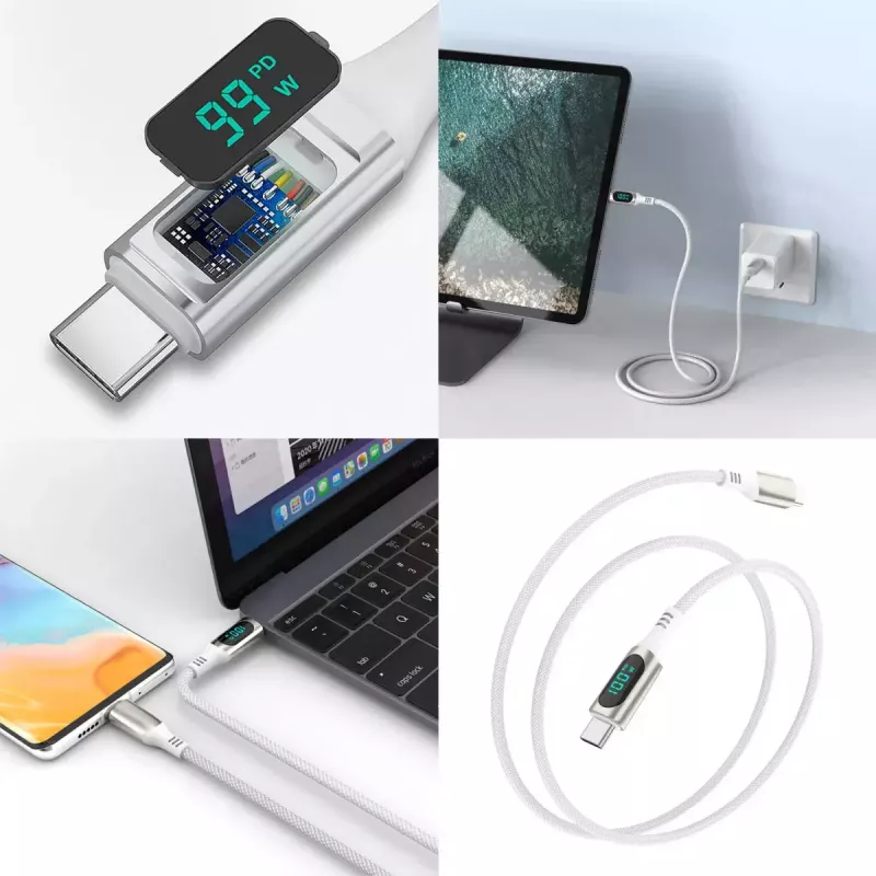 USB-kaapeli 4smarts 540954 3 m USB-C valkoinen USB 2.0 0,48 Gbit/s