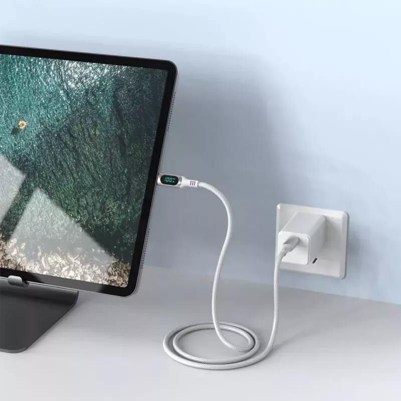 USB-kaapeli 4smarts 540954 3 m USB-C valkoinen USB 2.0 0,48 Gbit/s