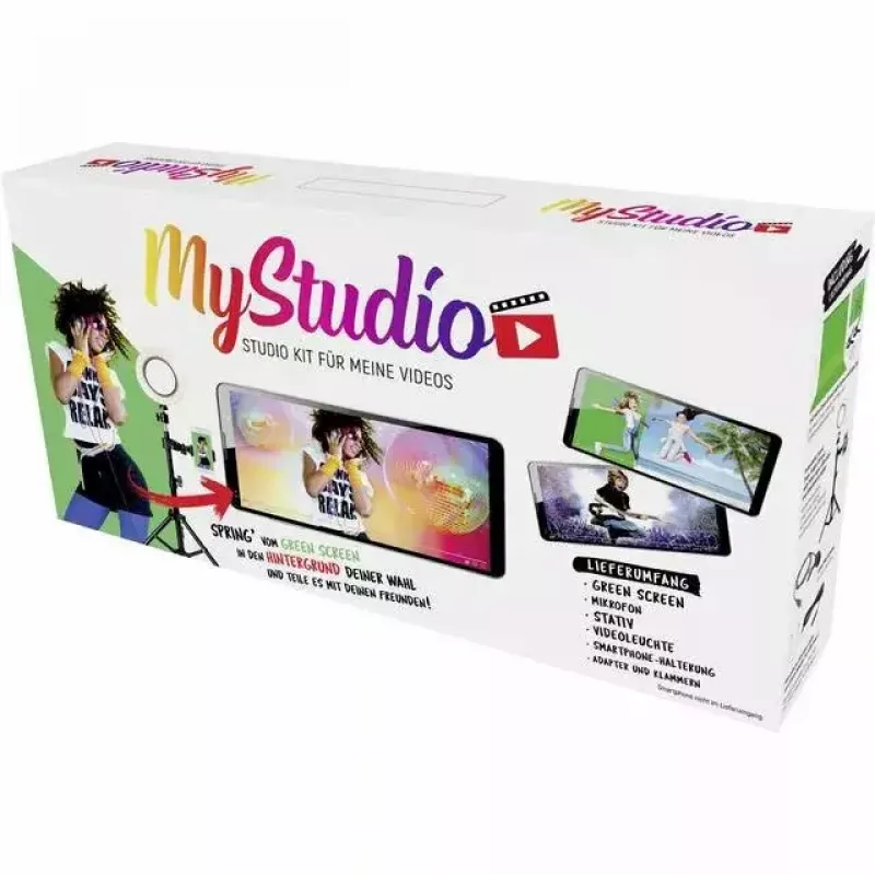 Greenscreen EASYPIX MyStudio 62020 kannettava kevyt – taitettava tausta valokuvaan ja videoon