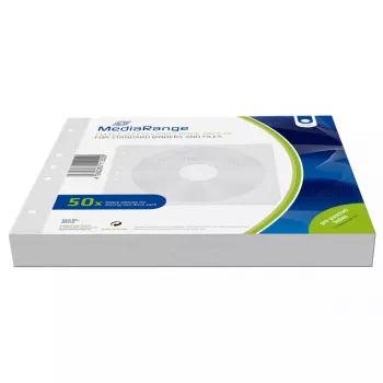 Suojakotelo MediaRange BOX60 2 levylle valkoinen