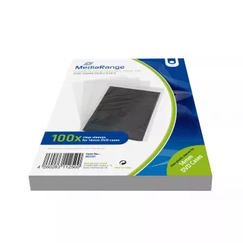 Suojakotelo MediaRange CD-/DVD-aihioille 1 discs läpinäkyvä