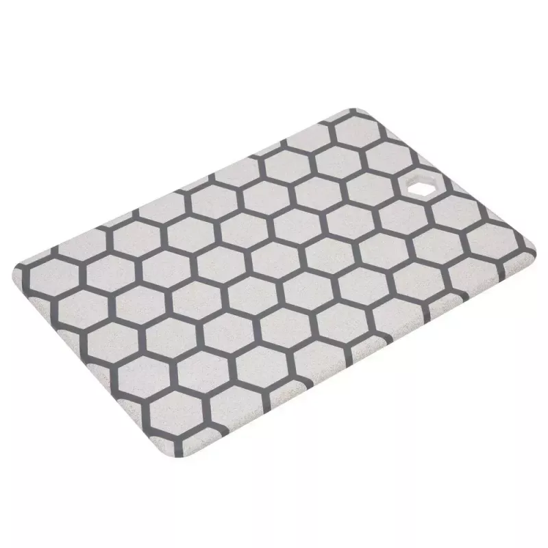Resto Kitchenware 95402 suorakaiteen muotoinen muovinen leikkuulauta harmaa valkoinen