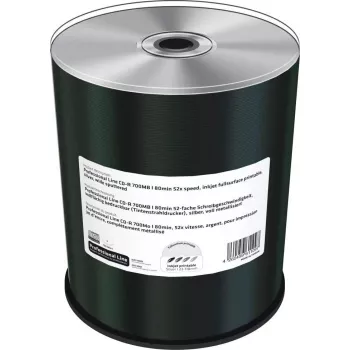 Optinen levy CD-R MediaRange MRPL502 700MB hopea — 100 kpl:n pakkaus