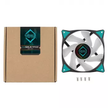 Tuuletin Iceberg Thermal IceGALE ARGB 12 cm musta