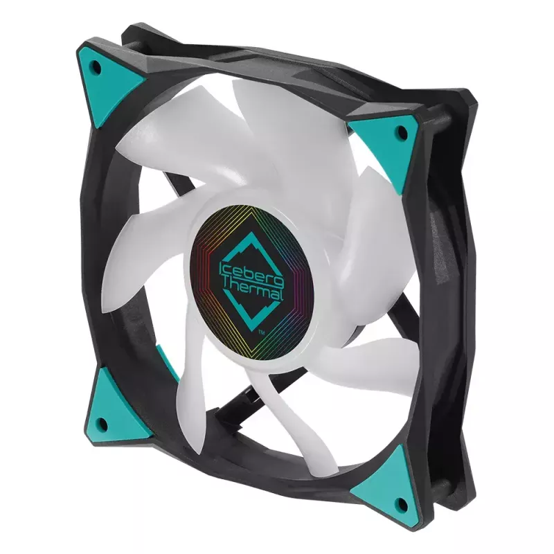 Tuuletin Iceberg Thermal IceGALE ARGB 12 cm musta