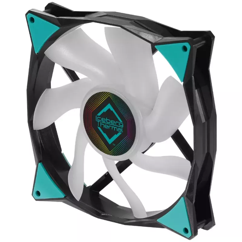 Tuuletin Iceberg Thermal IceGALE ARGB 14 cm musta