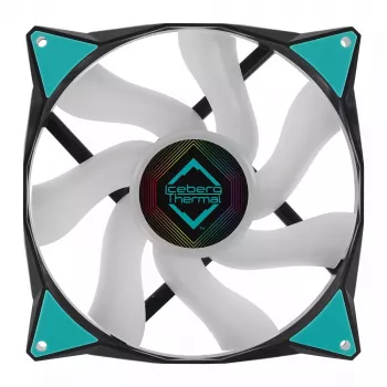 Tuuletin Iceberg Thermal IceGALE ARGB 14 cm musta