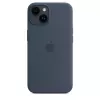 Silikonikotelo Apple iPhone 14 MagSafe Storm Blue