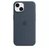 Silikonikotelo Apple iPhone 14 MagSafe Storm Blue