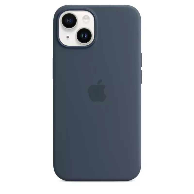 Silikonikotelo Apple iPhone 14 MagSafe Storm Blue