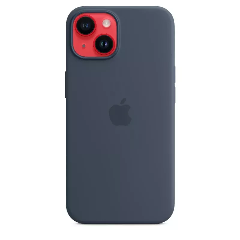 Silikonikotelo Apple iPhone 14 MagSafe Storm Blue