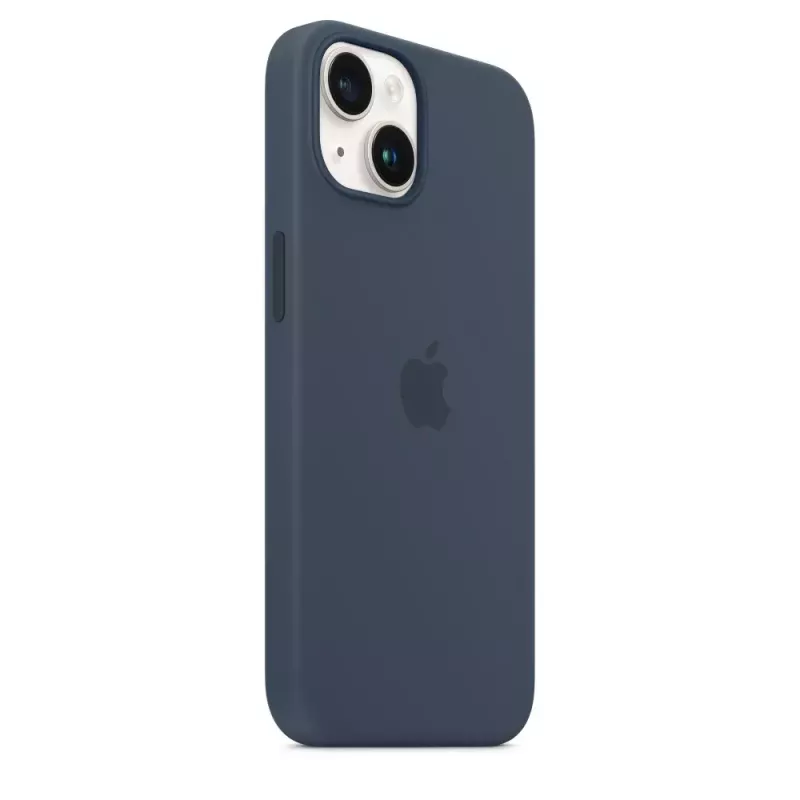 Silikonikotelo Apple iPhone 14 MagSafe Storm Blue